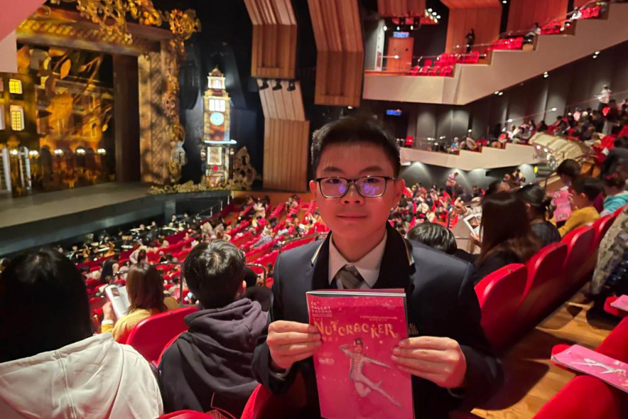  帶隊到文化中心大劇院欣賞香港芭蕾舞蹈團表演